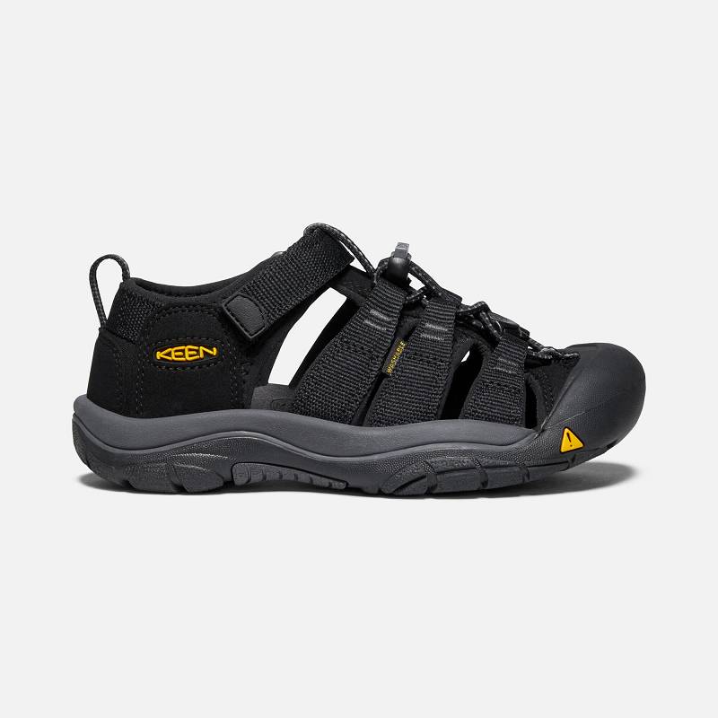 Keen Newport H2 Trekkingsandalen Kinder DE-52390 Black/Keen Yellow - Keen Kinderschuhe Schwarz